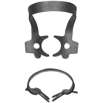 Hu-Friedy Black Line Rubber Dam Clamp #8AD, Winged Molar, RDCM8ADX thumbnail 8