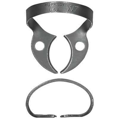 Hu-Friedy Black Line Rubber Dam Clamp #W7, Wingless Lower Molar, RDCMW7X thumbnail 7