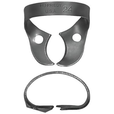 Hu-Friedy Black Line Rubber Dam Clamp, Wingless, #24, Upper Right/Lower Left Molars, RDCM24X thumbnail 7
