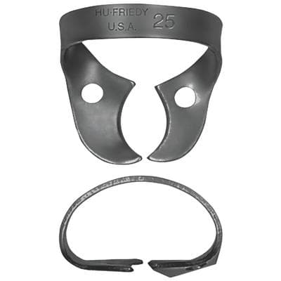 Hu-Friedy Black Line Rubber Dam Clamp #25, Wingless Molar, RDCM25X thumbnail 7