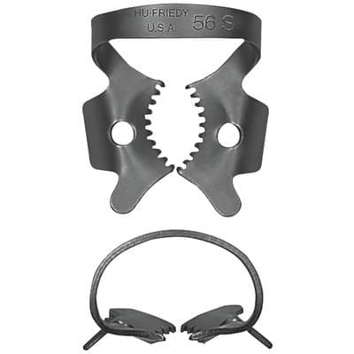 Hu-Friedy Black Line Rubber Dam Clamp, #56S, Winged, Molars, RDCM56SX thumbnail 8