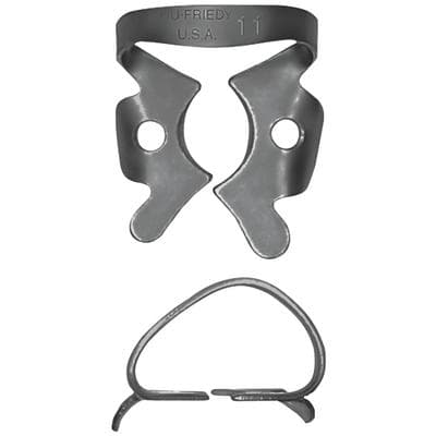 Hu-Friedy Black Line Rubber Dam Clamp #11, Winged Molar, Small Upper Right/Lower Left Molars, RDCM11X thumbnail 9