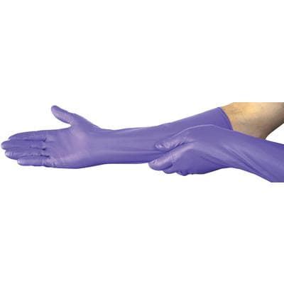 Halyard Purple Nitrile Max Exam Gloves, Powder-Free, Latex-Free, Large, 50/Box, 44994 thumbnail 5