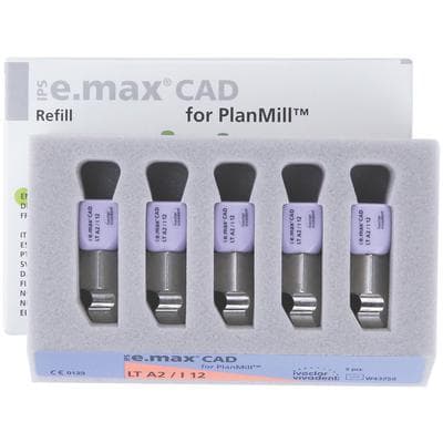 IPS e.max CAD PlanMill LT I12 A2 Lithium Disilicate Milling Blocks, Low Translucency, Shade A2, 5/Box thumbnail 11