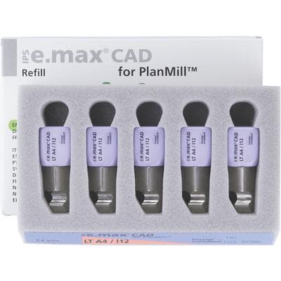 IPS e.max CAD PlanMill LT A4 I12 Milling Blocks, Low Translucency, Shade A4, 5/Box thumbnail 11