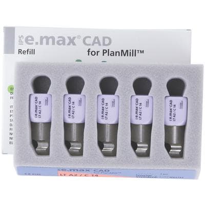 IPS e.max CAD PlanMill Blocks, Low Translucency (LT), Shade A2, Size C14, 5/Box thumbnail 11