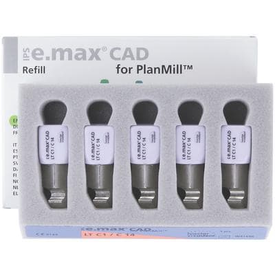 IPS e.max CAD PlanMill Blocks, Low Translucency, Shade C1, Size C14, 5/Box thumbnail 11