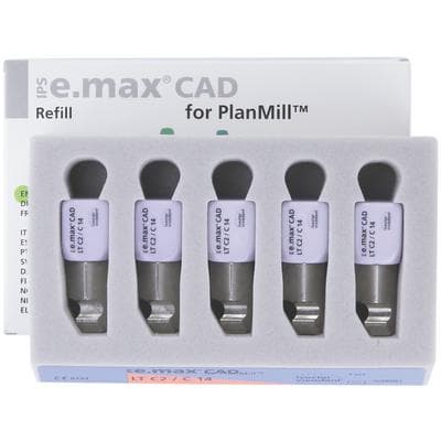 IPS e.max CAD PlanMill Blocks, Low Translucency, Shade C2, Size C14, 5/Box thumbnail 11