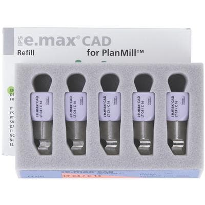 IPS e.max CAD PlanMill Milling Blocks, Low Translucency (LT), Shade C4, Size C14, 5/Box thumbnail 11