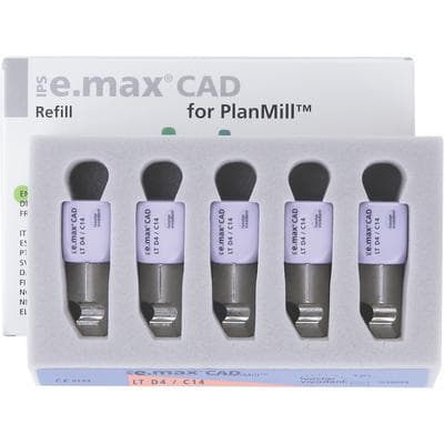 IPS e.max CAD PlanMill LT D4 C14 Milling Blocks, Low Translucency, Shade D4, 5/Box thumbnail 11
