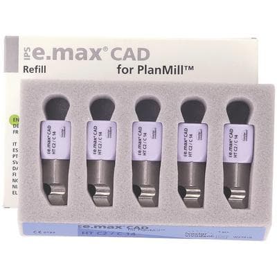 IPS e.max CAD PlanMill HT C3 C14 Lithium Disilicate Milling Blocks, High Translucency, Shade C3, 5/Box thumbnail 13