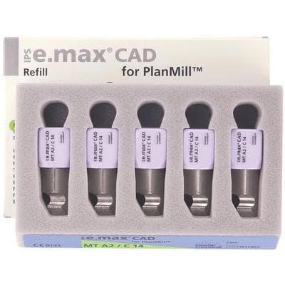 IPS e.max CAD PlanMill MT A2 C14 Milling Blocks, Medium Translucency, Lithium Disilicate, 5/Pkg thumbnail 11