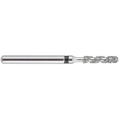 Midwest Once® Helical Single Use Diamond Bur – FG, Super Coarse, Cylinder Round Edge, #837KR-016, 0.8 mm Diameter, 1.6 mm Length, 25/Pkg thumbnail 3