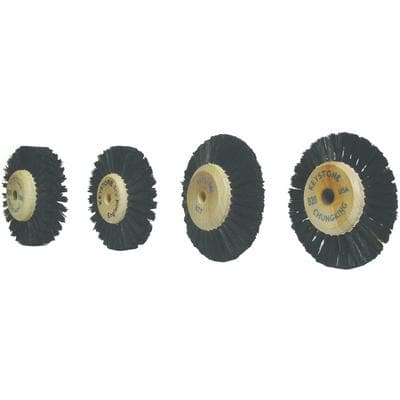 Keystone #B20 Lathe Brush with Plastic Hub, 2-1/2" Diameter, 2 Rows Converging Bristles, 1/Pk thumbnail 3