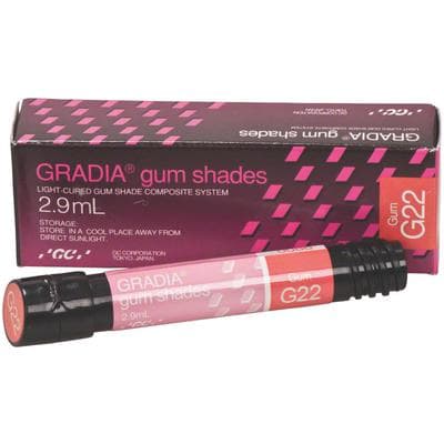 GC Gradia Gum Opaque G22 Light-Cure Indirect Restorative Composite, 2.9 mL Syringe, 001896 thumbnail 12