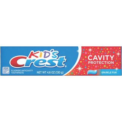 Crest Kids 2+ Cavity Protection Toothpaste, Sparkle Fun (Bubblegum), 4.6 oz Tube, 24/Case thumbnail 7