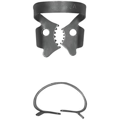Hu-Friedy Black Line Rubber Dam Clamp #12A, Winged, Lower Right Molars, RDCM12AX thumbnail 10