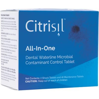 Citrisil Blue Dental Waterline Treatment Tablets, Shock & Maintenance, for 0.7-1 L Bottles, 48 Maintenance + 2 Shock Tablets/Box thumbnail 4