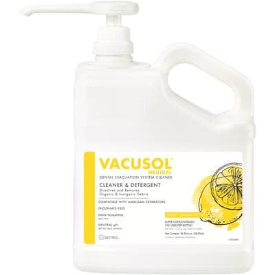 Vacusol Neutral Concentrate Dental Evacuation System Cleaner, 96 oz Bottle, ED903CS thumbnail 15