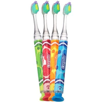 GUM Crayola Timer Light Toothbrush, Ultra Soft, Child/Junior, Assorted Colors, 12/Box, 202RL thumbnail 12