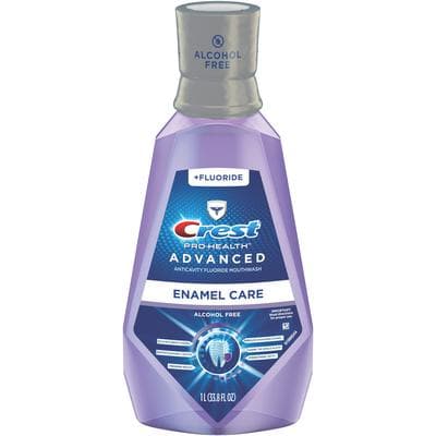 Crest Pro-Health Advanced Enamel Care Mouthwash, Alcohol Free, Fresh Mint, Fluoride, 1 Liter Bottle, 6/Case thumbnail 7