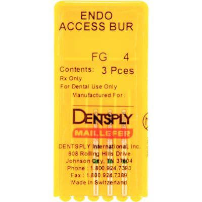 Dentsply Sirona Endo-Access Bur #4, Friction Grip, 21mm, Diamond-Coated Stainless Steel, 3/Pkg, 668801 thumbnail 12
