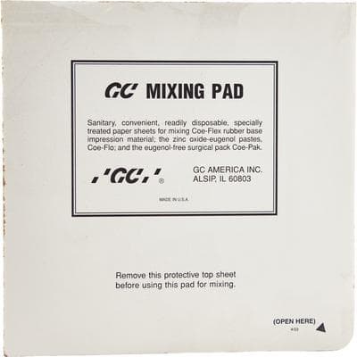 GC America COE Mixing Pad, 6" x 6", Parchment Paper, 159112 thumbnail 5