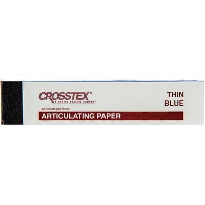 Crosstex Articulating Paper, Thin Blue, 0.0028" (71 Microns), 12 Sheets/Book, 12 Books/Box, 144 Sheets/Box thumbnail 14