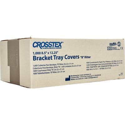 Crosstex Bracket Tray Covers, Ritter Size B, 8.5" x 12.25", Silver Grey, 1000/Box, FBSI thumbnail 8