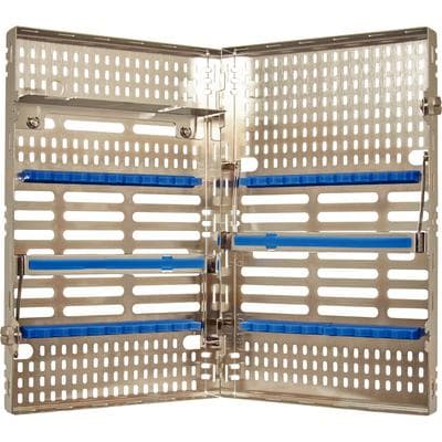 Hu-Friedy IMS Signature Series Double-Decker Cassette, 20 Instrument Capacity, 6" x 9.7" x 1.5", Blue, IM9208 thumbnail 6