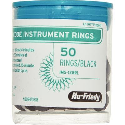 Hu-Friedy IMS Color Code Instrument Rings, Large, Black, Silicone, 50/Pk, IMS-1289L thumbnail 13