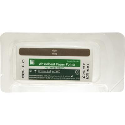 Hygenic Absorbent Paper Points, X-Fine, White, Sterile, Bulk Package, 200/Box, H03346 thumbnail 12
