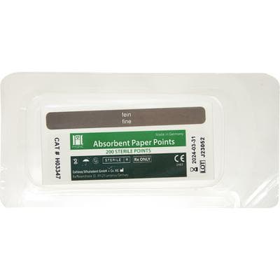 Hygenic Absorbent Paper Points, Fine, White, Bulk Package, 200/Pkg, H03347 thumbnail 16