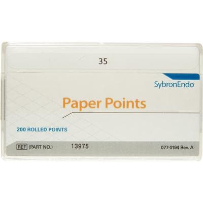 Kerr SybronEndo Absorbent Paper Points, ISO Standardized #35, White, 200/Pk, 13975 thumbnail 9