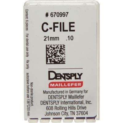 Dentsply Maillefer C-File Stainless Steel, Size #10, 21mm, Purple, 6/Pack, 670997 thumbnail 16