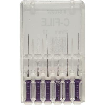 Dentsply Maillefer C-File Stainless Steel, Size #10, 21mm, Purple, 6/Pack, 670997 thumbnail 17