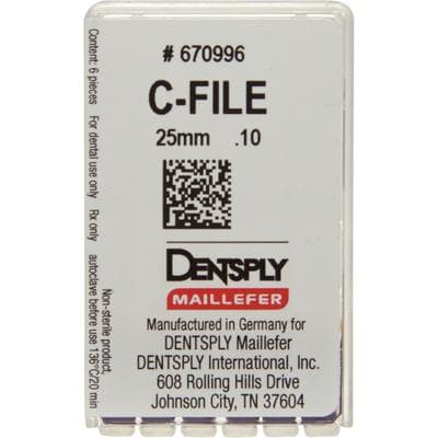Maillefer C-Files, Stainless Steel, Size #10, 25 mm, Purple, 6/Pk, 670996 thumbnail 22