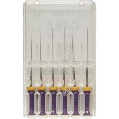 Maillefer C-Files, Stainless Steel, Size #10, 25 mm, Purple, 6/Pk, 670996 thumbnail 23