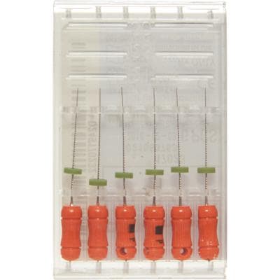 Kerr Pathfinder Stainless Steel Endodontic Hand Files, 21 mm, Approx. Size #7, Orange, 6/Pkg, 17023 thumbnail 23