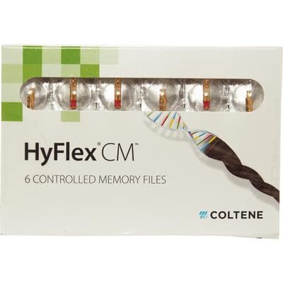 HyFlex CM Controlled Memory NiTi Rotary Files, .04 Taper, 21mm, Size #25, Red, 6/Pk, H8210425 thumbnail 8