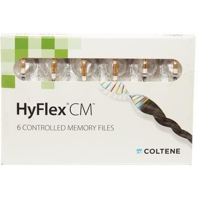 Coltene HyFlex CM Controlled Memory NiTi Rotary File, .04 Taper, 25mm, Size #45, 6/Pack thumbnail 3