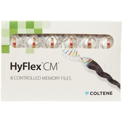HyFlex CM Controlled Memory NiTi Rotary Files, .06 Taper, 31mm, Size #25, 6/Pk, H8310625 thumbnail 5