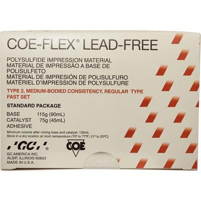 Coe-Flex Lead-Free Polysulfide Impression Material, Regular Body (Medium), Fast Set, Standard Package, 90 mL Base / 45 mL Catalyst / 15 mL Adhesive, 131005 thumbnail 18