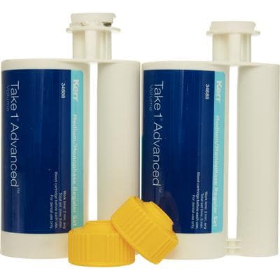 Take 1 Advanced VPS Impression Material, Medium/Monophase Body, Regular Set, Light Blue, 380 ml Hard Cartridges, 2/Pkg, 34688 thumbnail 8