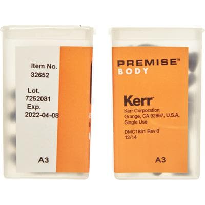 Premise Universal Nanofilled Composite, Unidose Refill, Body A3, 0.2 g, 20/Pk, 32652 thumbnail 24