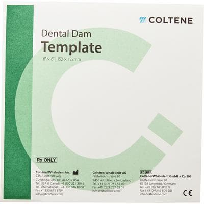 Hygenic Rubber Dam Template, 6", H01441, 1/Pk thumbnail 11