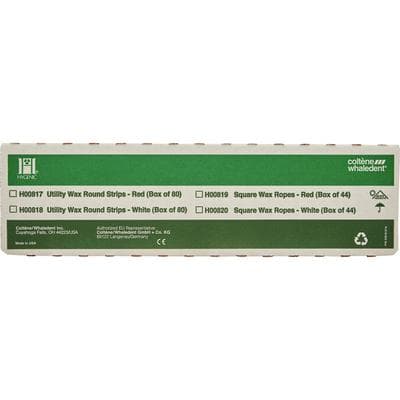 Hygenic Utility Wax Square Ropes, Red, 3/16" x 11", 44/Box, H00819 thumbnail 9