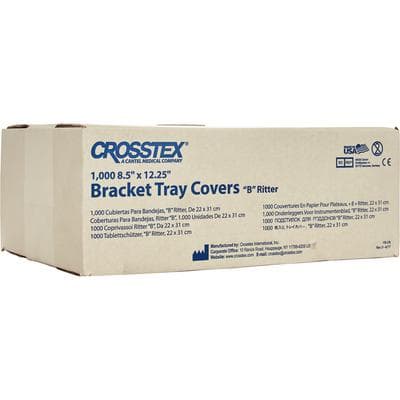 Crosstex Bracket Tray Covers, Ritter Size B, 8.5" x 12.25", White, 1000/Box, FBWH thumbnail 7