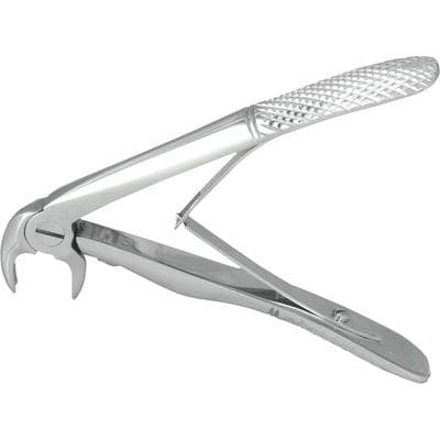 Nordent Klein #5 Pedodontic Extraction Forceps, English Pattern, Lower Incisors, Spring Handle, Stainless Steel thumbnail 4