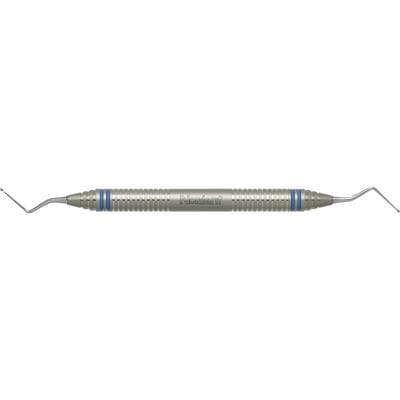 Nordent #11L Endodontic Excavator, Spoon, Double End, Extra Long Shank, DuraLite ColorRings Handle, Stainless Steel thumbnail 5